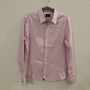 UNTUCKit Pink & White Striped Dress Shirt